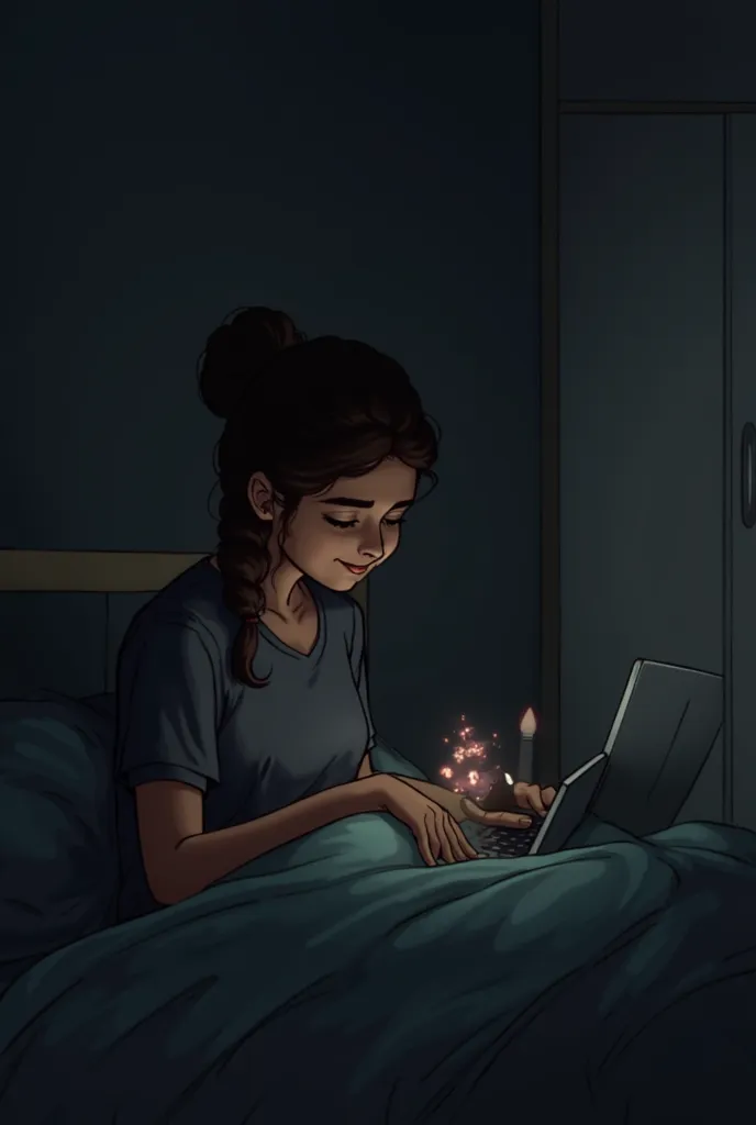 SCENE 3: LATE-NIGHT CONVERSATIONS

Location: YASH’s bedroom. Dim light. His phone vibrates. A message from an unknown number: "Hi."

YASH (smiling, typing)
Hi.

JASMINE
I have a math doubt. Can you help?

YASH
Of course! Which topic?

JASMINE
[MENTIONS A T...