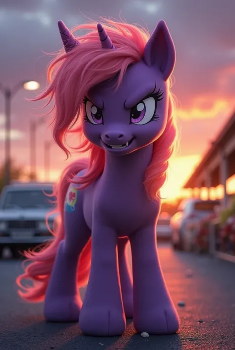 Twilight the pony purple angry . Parking car grocery shop sun . It’s you 