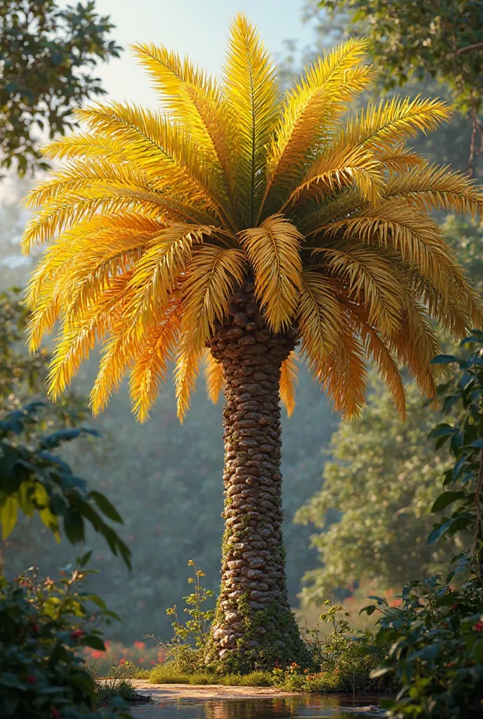 Yellow buriti with cluster