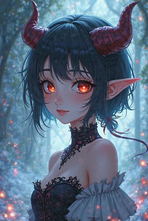 Half demon human girl anime