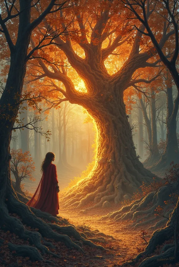 

In the heart of the Eldermere Forest, where the trees whispered secrets of old and the rivers sang forgotten songs, a dying ember lay hidden within the roots of the Worldtree. It was the last remnant of the Flame of Aelara, the fire that once kept darkne...