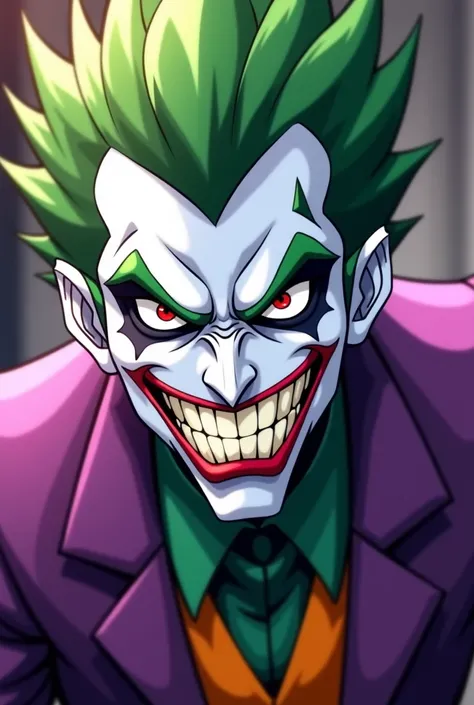 a close up of a cartoon character with a costume on, villain pose, as an ugly titan, joker looks like naruto, evil villain grin, scary angry pose, sinister pose, male djinn man demon hybrid, beautiful male god of death, male jester, evil pose, cel - shaded...