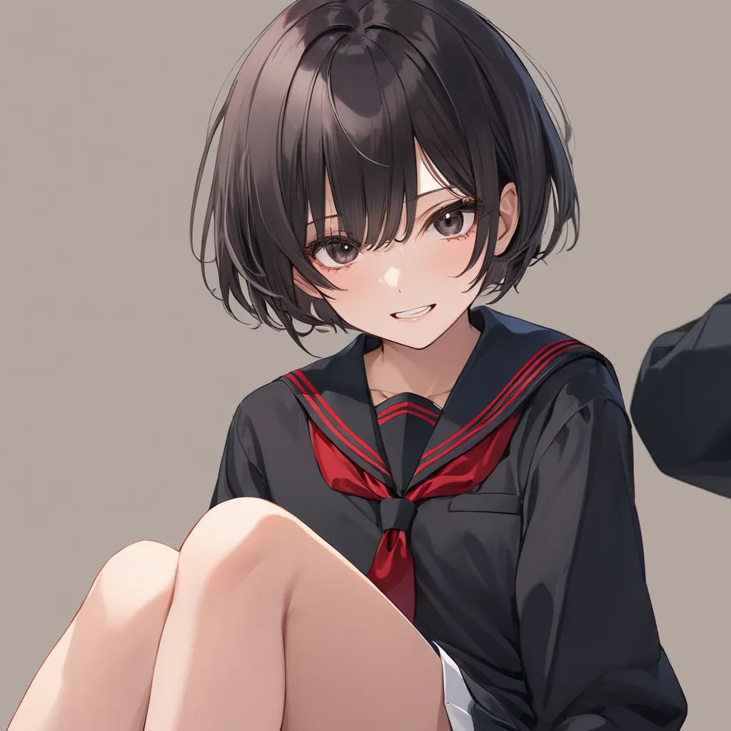 male子 high school student、solo, 長めのshortcut、anime style、 red face, long eyelashes, School uniform、 black uniform、Kamigami、( masterpiece,   High Resolution  ,  best quality),   Yankee、 double teeth、shortcut、 seventy-three-quarter 、 Gold、Black Eyes、solo, mal...