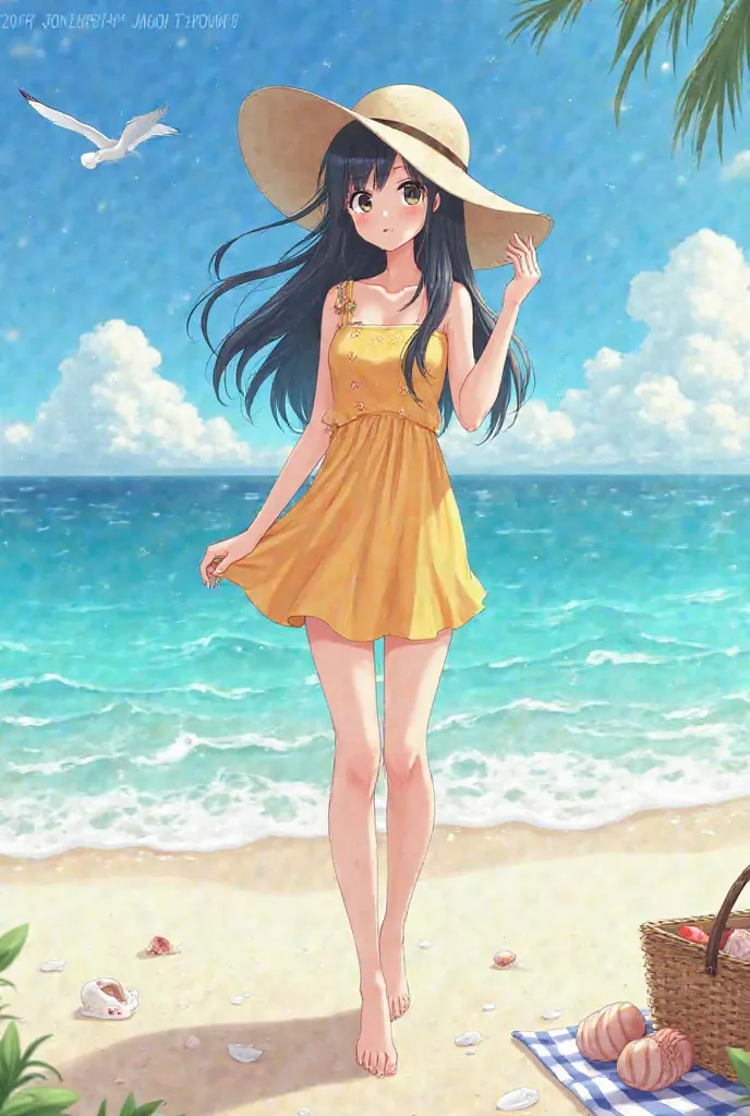 Create Komi San in beach attire