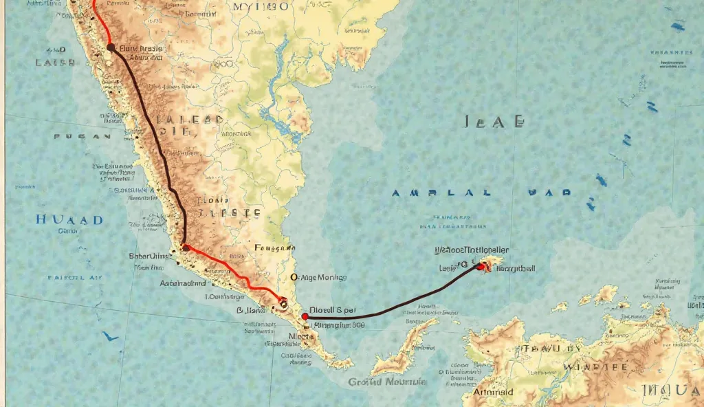 Prompt:

A realistic map with two labeled locations: Lima, Peru and Pucallpa, Peru, connected by a flight route line representing the journey of LANSA Flight 508. The map is detailed, showing the topography of Peru, including the Andes Mountains and the de...