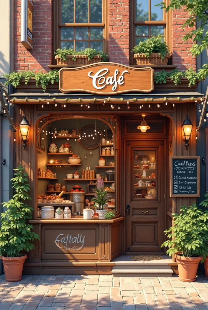 Help create a virtual cafe storefront