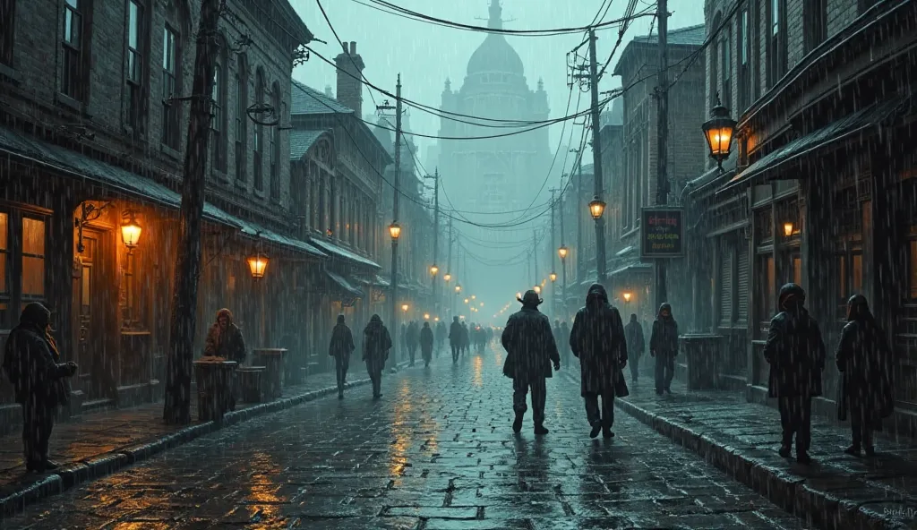 Night rain pours down the cobbled streets of Havenwood, where the rich-poor divide is so pronounced that just walking from the east coast to the west is like stepping into another world