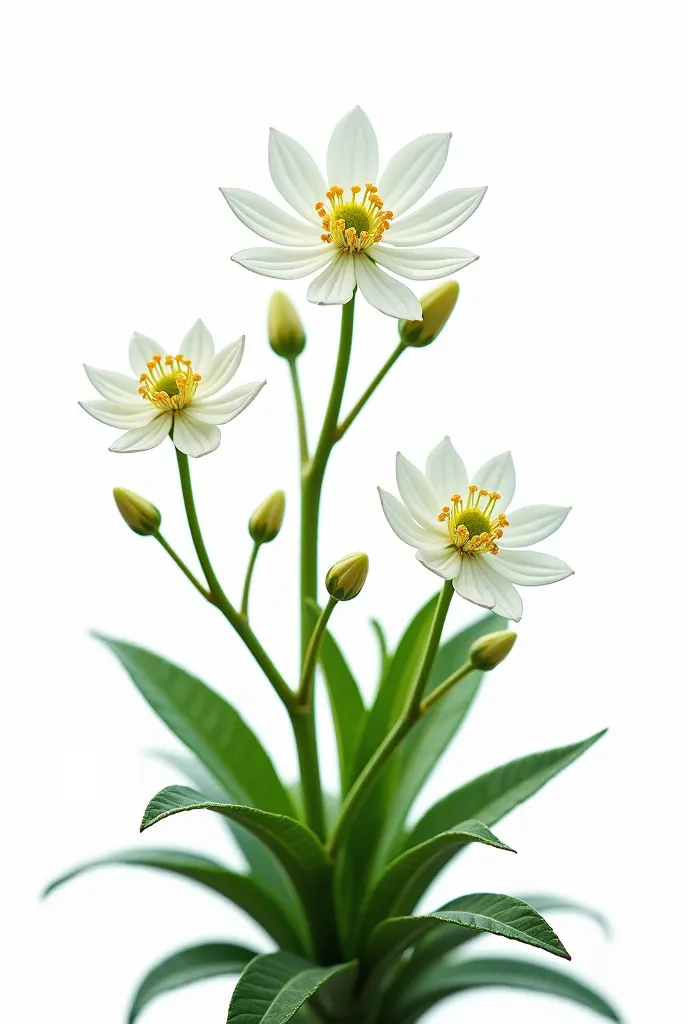 Blooming anise plant png or white background