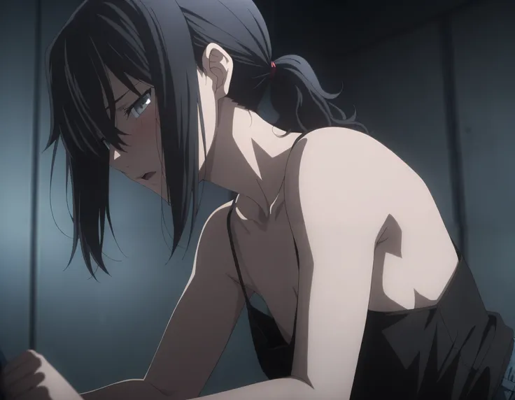 masterpiece, best quality, amazing quality, highres, absurdres, very aesthetic, high resolution, ultra detailed, perfect details, midnight, ,indoors, (upper body), ufotable style, dark room,, (from side), ,
1girl, solo, ufotable style, anime style, (an...