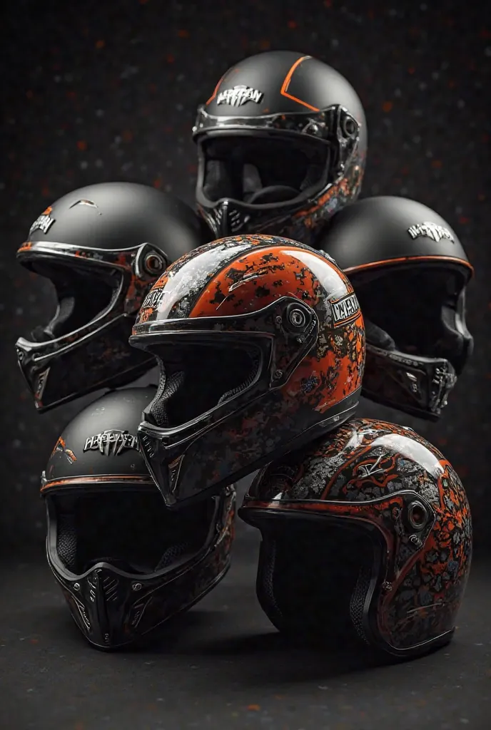 Harley Davidson helmets a lot