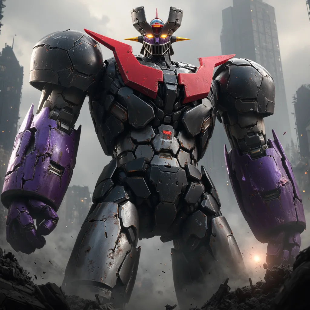    Towering over 、 The hero Mazinger Z is 100 meters tall  　  、towering 100 meters or more in a forward leaning position巨大構造の中で、 realistic shadows are emphasized     ,     towering 100 meters ahead    .   Destroyed Cities   、towering 100 meters or more in ...