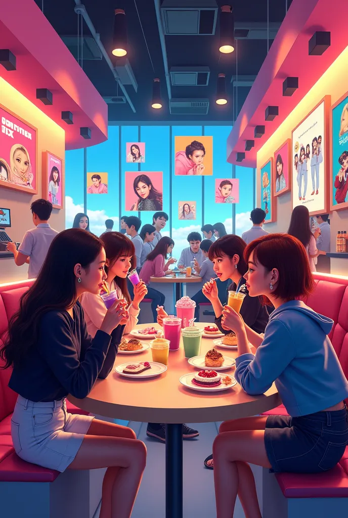 K pop korean cafe