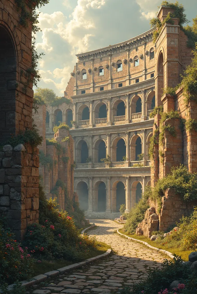 Image of the Colosseum in ruins