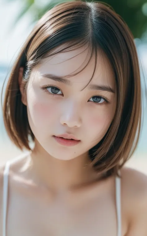 （8k、 live-action、 RAW photo 、 top quality、 Please wear a masterpiece ：1.2),(summer, Check and fix the glossy lips ),(( perfect lighting )),( wet hair ), watches the audience, strong,( erotic ), ((Brown skin:1.2、sunburned skin:1.2、Pro Surfer :1.3、 handsome ...