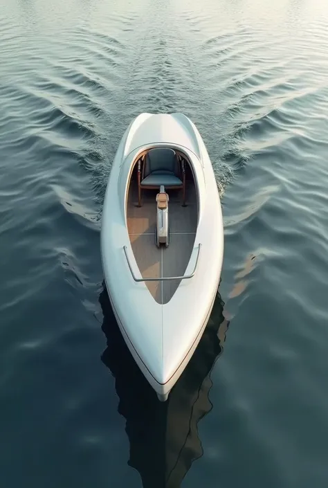 I'd have a sleek, narrow hull that cuts through the water with ease. My deck would be low to the water, giving me a streamlined appearance. The pedals, which are my primary source of power, would be positioned in the center of the boat, allowing me to effo...