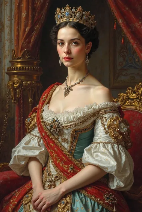 Young, beautiful and noble Queen Victoria