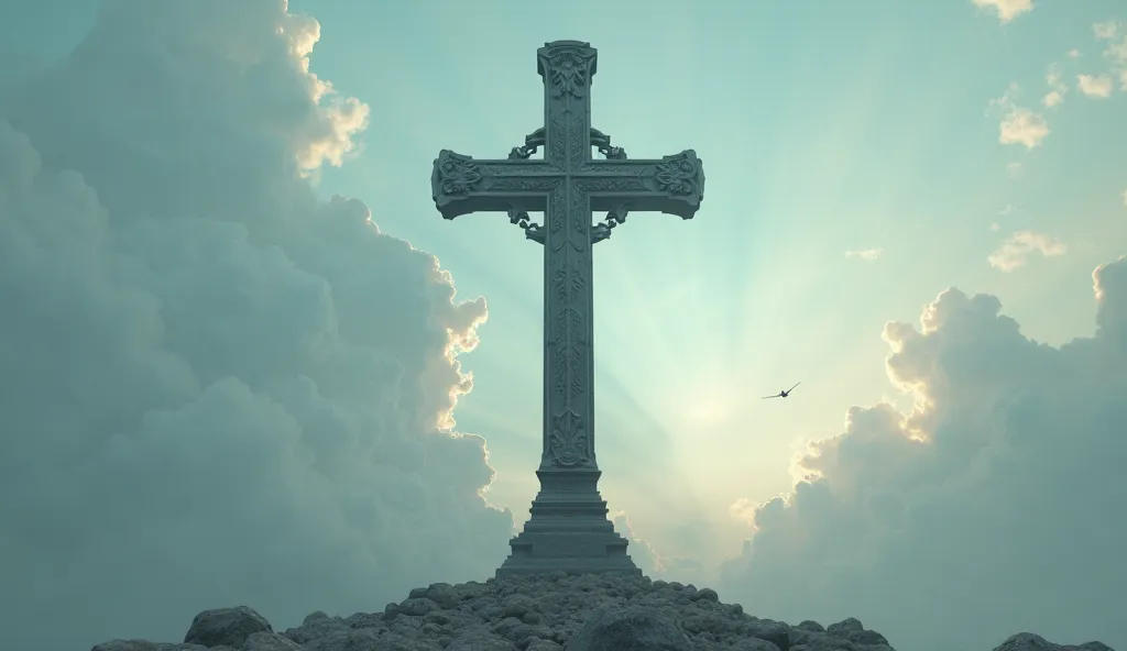 Galg's cross against the sky