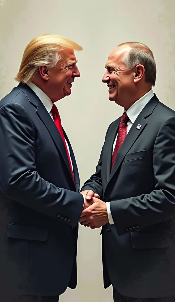 donald trump putin handshake and laughing