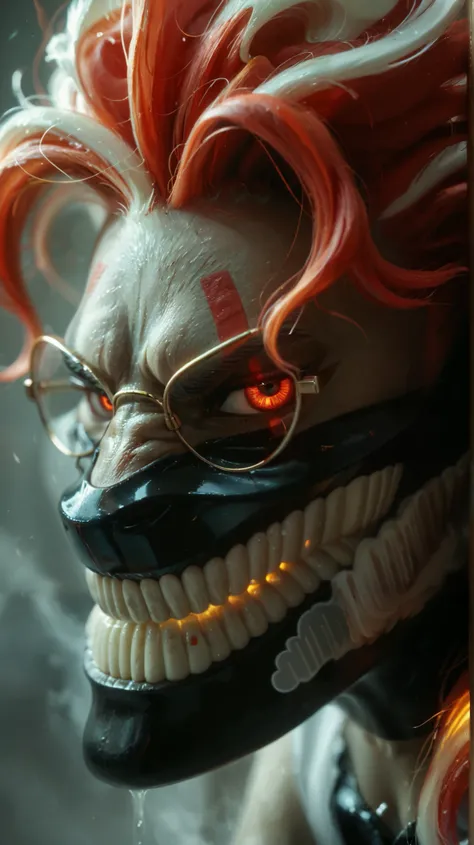 score_9, score_8_up, score_7_up, score_6_up, score_9, score_8_up, score_7_up, score_6_up, BREAK,
close-up, serious, looking at viewer, from side,
OkarunYokai, 1boy, white hair, red hair, teeth,
