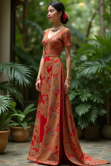 I want few sample of simple and courteous dinner dress inspired by kadazan dusun in sabah