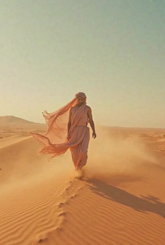 The first scene : البداية – الصحراء قبل المشروع

📌 المشهد: arid desert, dry weather, wind blowing on the sand.
🎙  Voiceover :
"in the heart of Western Sahara, where sand extends endlessly. There was an ambitious vision... dream of transforming this arid la...