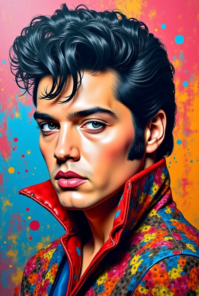 (CAT ELVIS PRESLEY ULTRA DETAILED),Eduardo Kobra ,Romero Brito,The Filling Twins ,multidimensional geometric wall PORTRAIT, until,  chibi,
Yang08k, beautiful, Colouring,
Primary works, top quality, Best Quality,  official art , Beautiful and Aesthetic, 512...