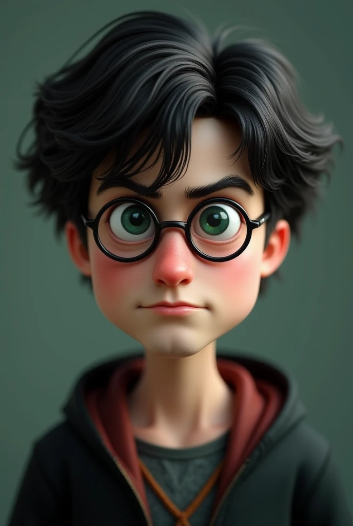 harry potter.Face and expression

Harry has a thin, a slightly angular face with pale skin. His cheekbones are slightly pronounced, and his chin is not too wide.  thin lips, nose small and straight. Most often he looks thoughtful or a little confused, but ...