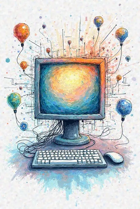 This drawing reflects my deep interest in technology and growing imagination, symbolized by a computer at the center. It represents a tool that empowers me to explore endless possibilities and unlock my potential. As a student, the computer is not just a m...