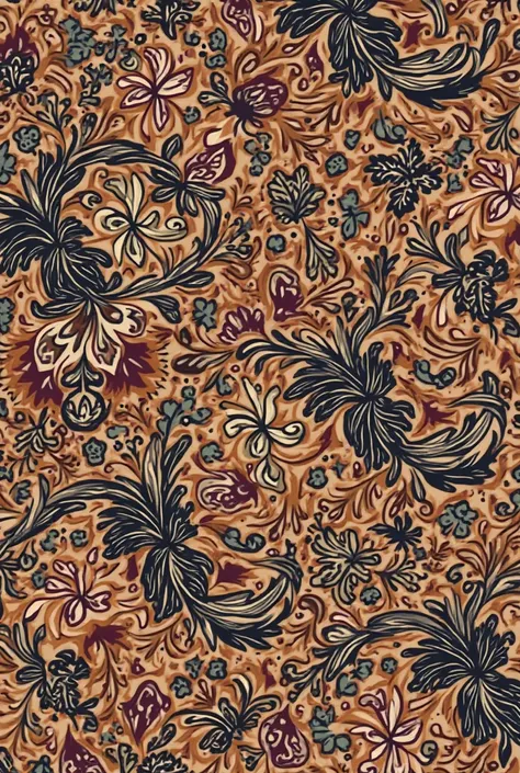 Aesthetics batik pattern design 