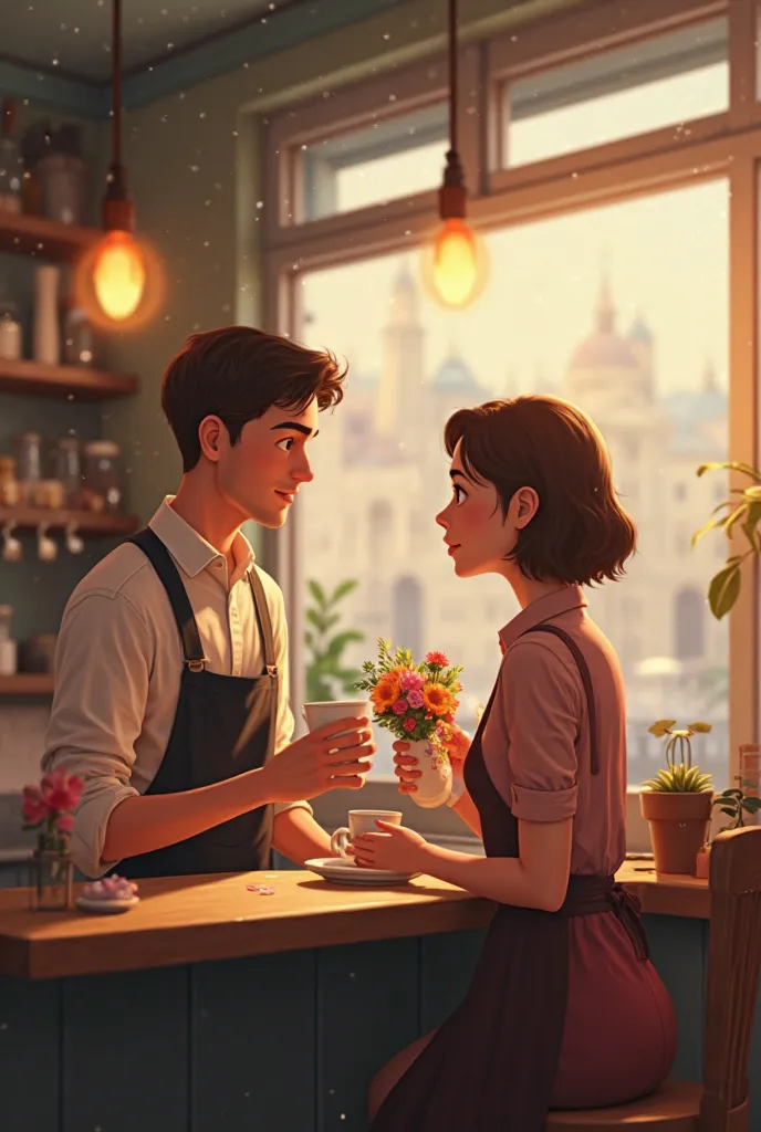 Storytelling for ren 3 minutes video
Title: A Cup of Love

[Opening Scene]
(Soft café sounds—clinking cups, quiet chatter, and the hum of a coffee machine.)

NARRATOR: "Every morning at exactly 7:30 AM, Noah walked into the same café and ordered a cappucci...