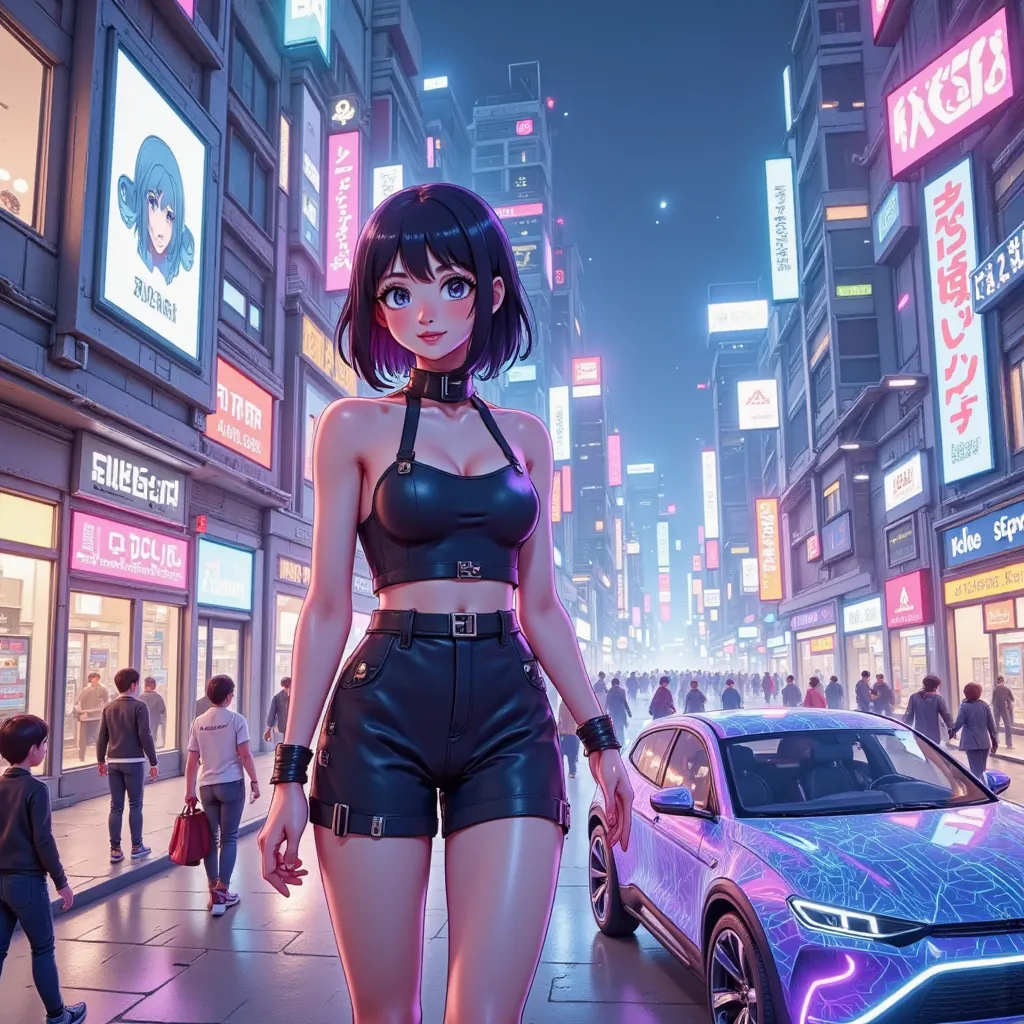  ((desert city)),((HDR,UHD,RAW,PBR,8K,SSAO,HBAO,photorealistic,insane,absurd)),((professional lighting,cinematic lighting)),[masterpiece,anime-style,cyberpunk] with super high quality on par with live-action, anime idol[insane,absurd,beautiful face,perfect...