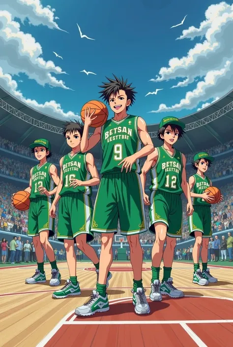 A creepy basketball team in a green uniform, ENTERING THE ZONE, From the anime Kuroko on basketball