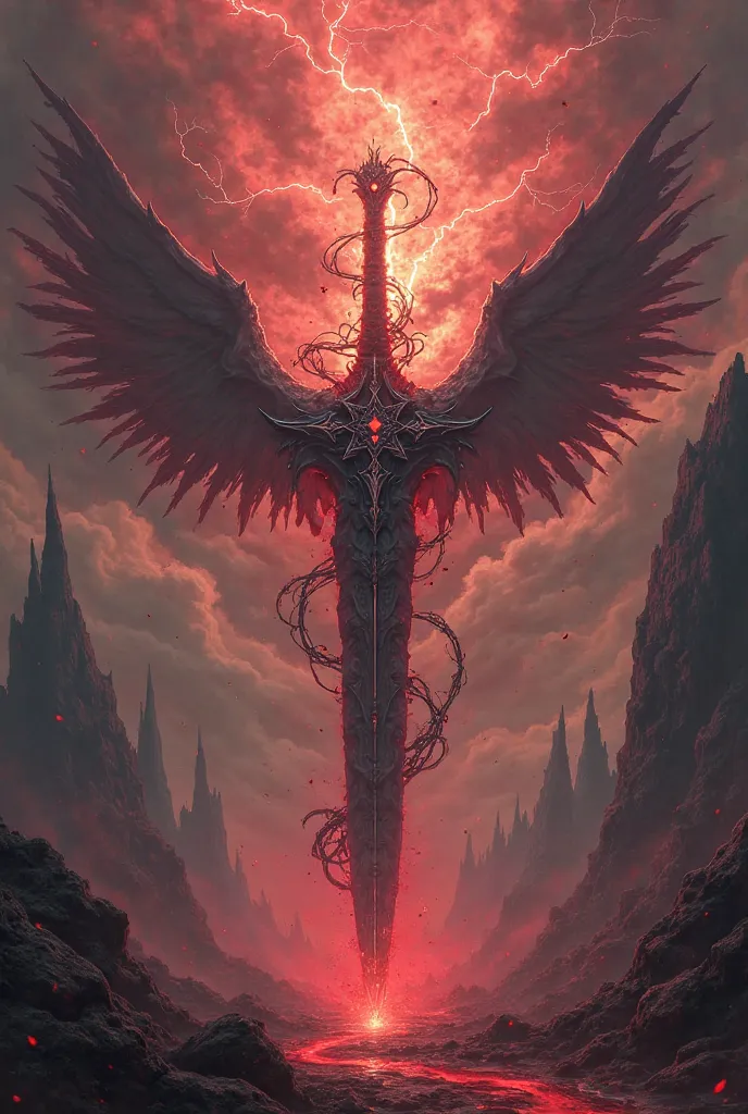 Demonic sword with thousands of winged villains Immortal Legends of Chaos