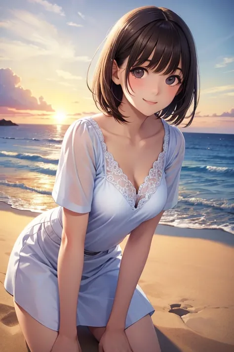 Anegasaki Nene, shiny brown hair, beautiful brown eyes, smiling face, sparkling pupils, (fine grain), highly detailed eyes, highly detailed face, highly detailed eyes,, (masterpiece:1.2, best quality), ((only1 girl)), cowboy shot,




highest quality、超AのHi...