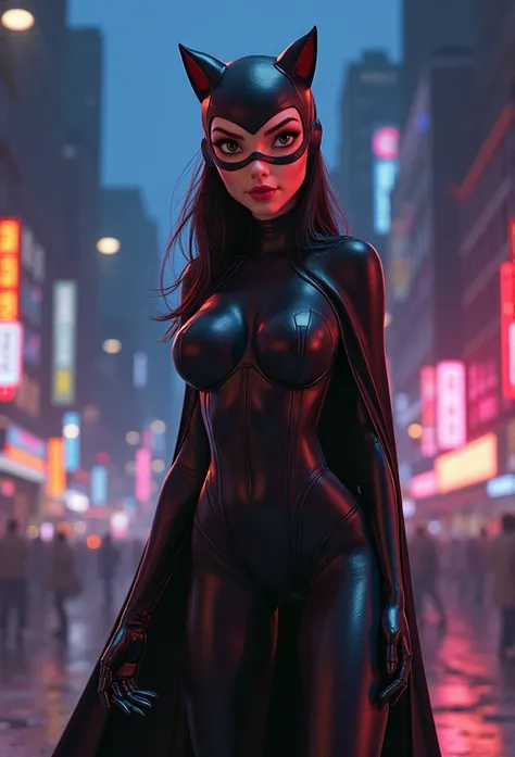 Catwoman in pixar style in high quality, sexy pose