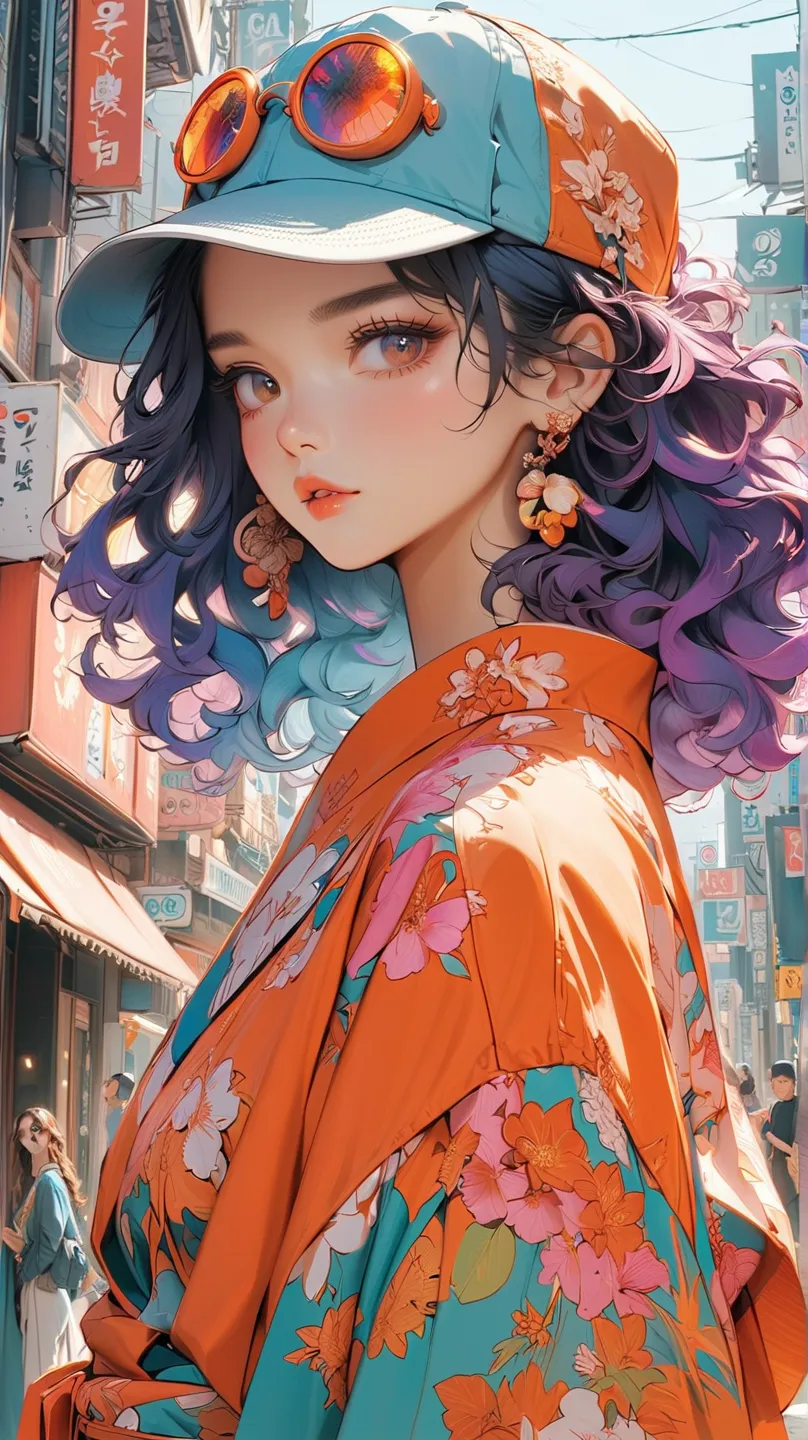 Beautiful illustrations, beautiful women, close-ups of women's faces

Korean style, wolf cut and curly hair: sophisticated and stylish atmosphere

Y2K/gal style: colorful clothes and pop makeup

Simple and minimal: light color coordination and natural make...