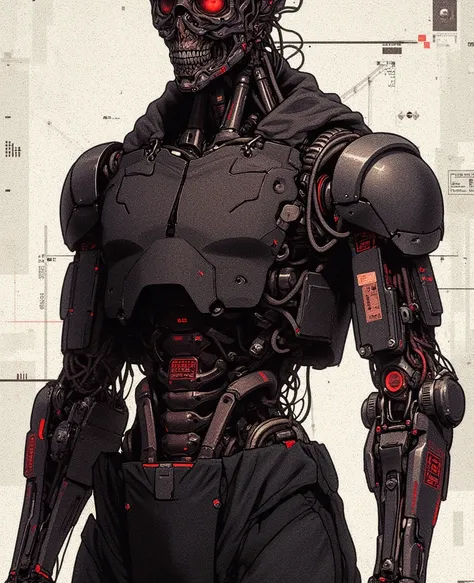 Role「zero」left Eye replaced with dark red mechanical prosthetic eye {x} Simplified image description

Basic settings

body type：lean and healthy，Retain 70%human physiological characteristics，on the back of the hand。

clothing：matte black tactical coversuit...