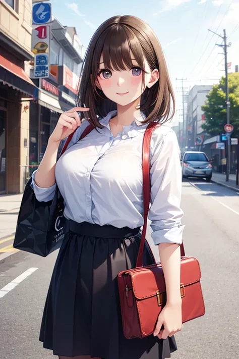 Anegasaki Nene, shiny brown hair, beautiful brown eyes, smiling face, sparkling pupils, (fine grain), highly detailed eyes, highly detailed face, highly detailed eyes,, (masterpiece:1.2, best quality), ((only1 girl)), cowboy shot,




highest quality、maste...