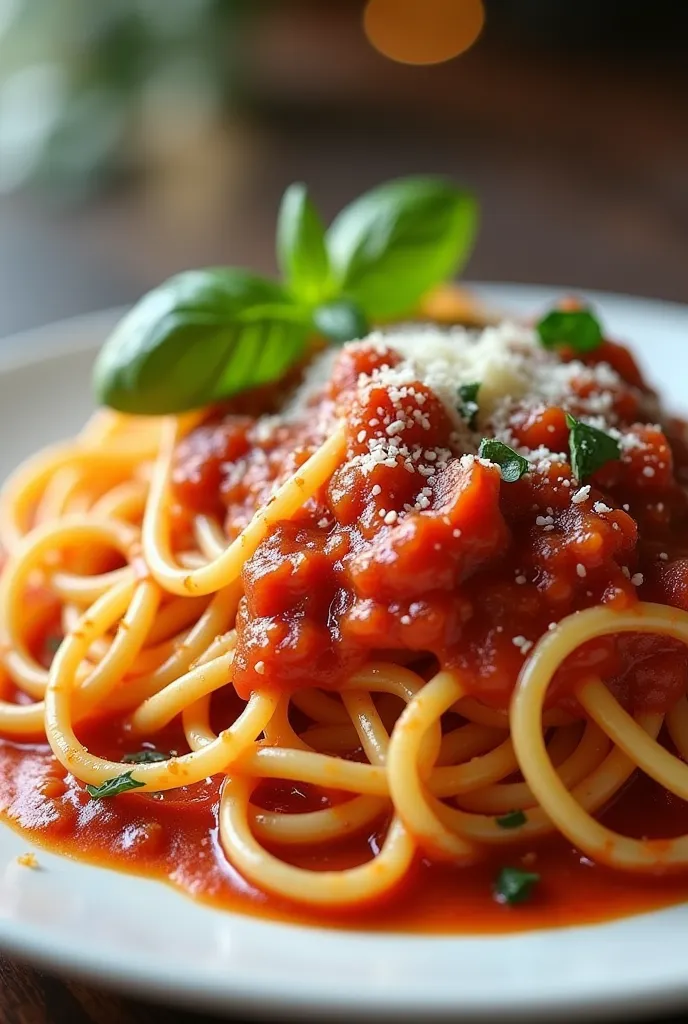 yummy food spaghetti