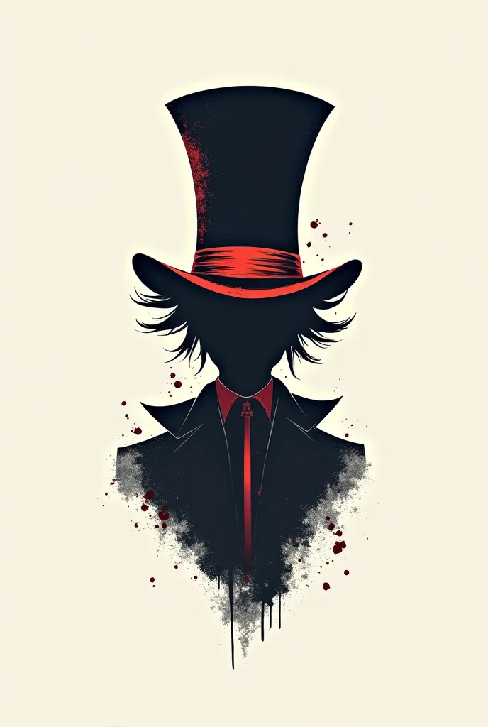 I want a logo. Com o nome Mad Hatter Anarchy. Logo only. no image. with top hat. Faceless.