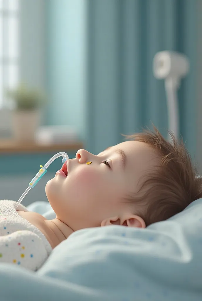 Nasal catheter in pediatrics 