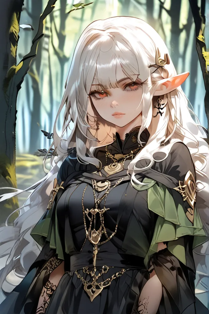 Elf woman in the black forest