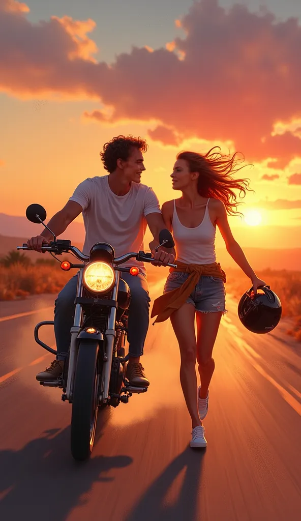 A fiery Aries woman surprises her lover with an adventurous date. She shows up at dawn, holding two helmets and says, 'Let’s ride into the sunrise!' Her energy is contagious as they speed through open roads, her laughter echoing in the wind. Beside her, he...