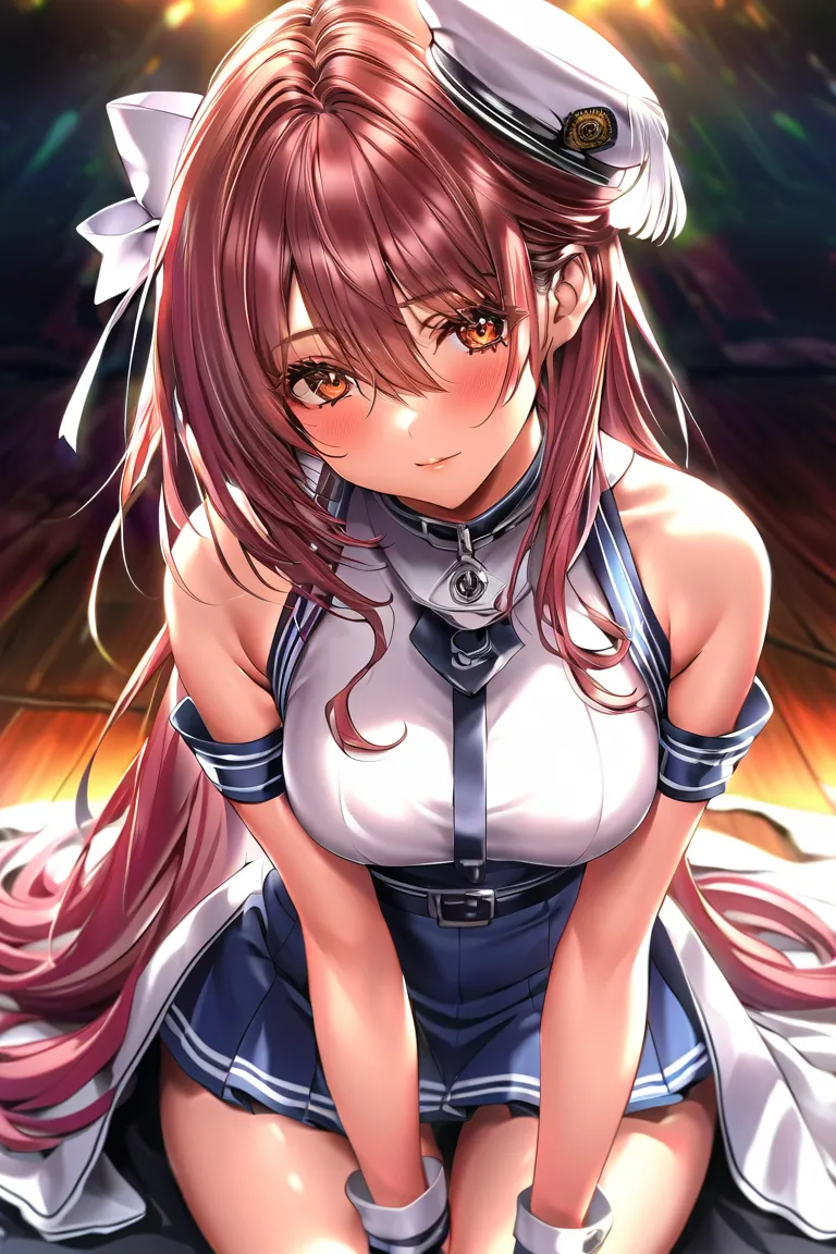 (highest quality:1.2,  Anime Artwork ,  anime style,  studio anime , very well detailed,  latest,  vibrant, anime coloring, high contrast due to ,  masterpiece:1.2, highest quality, Aesthetics at its best), brown hair, beautiful thighs,   Perfect body line...