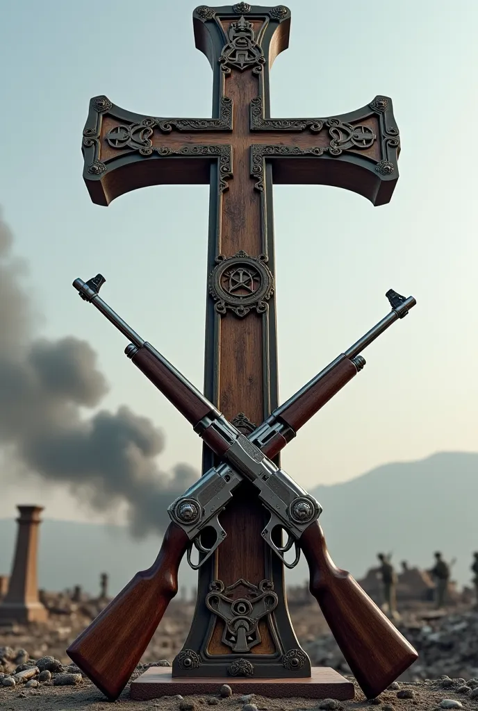 Victory Cross with two crossed guns