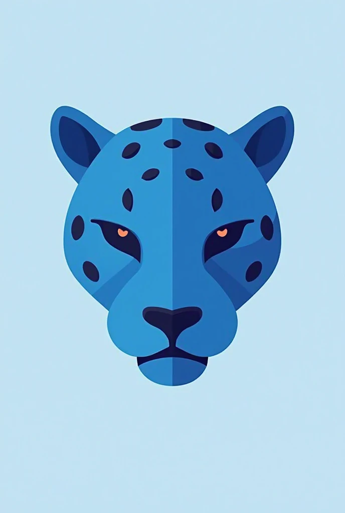 Simple blue jaguars logo for banner, minimalist