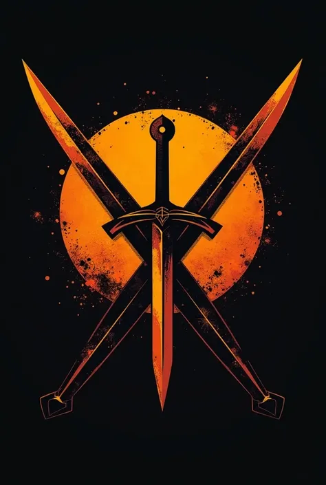 LOGO NAME: ATALAIAS element: 2 SWORDS colors:  orange and black  ( Christian youth group ) 