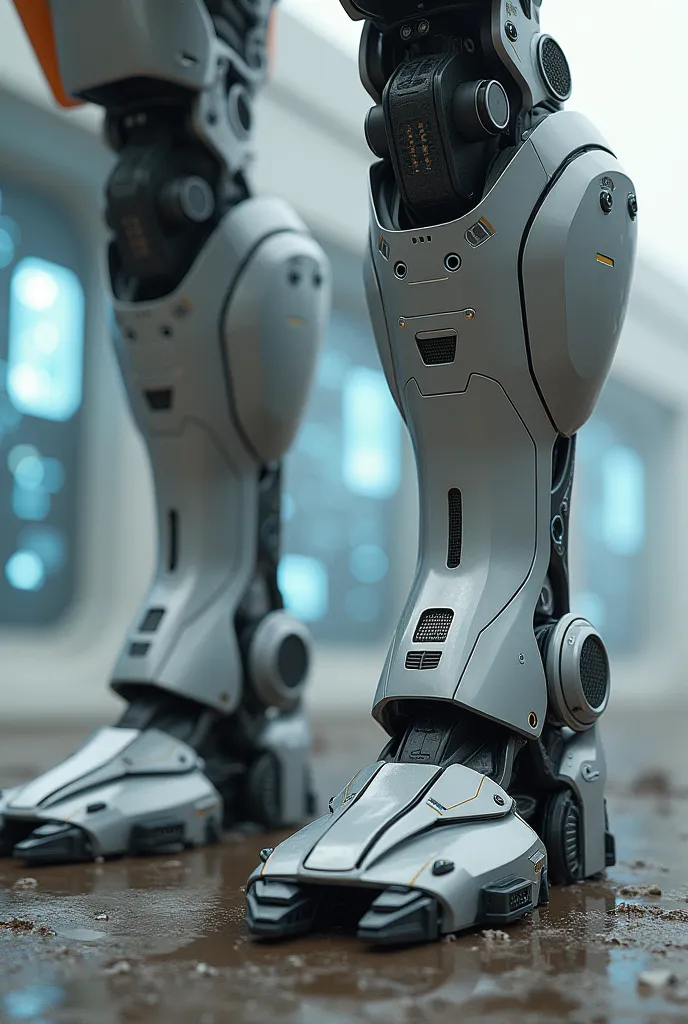 two robot feet