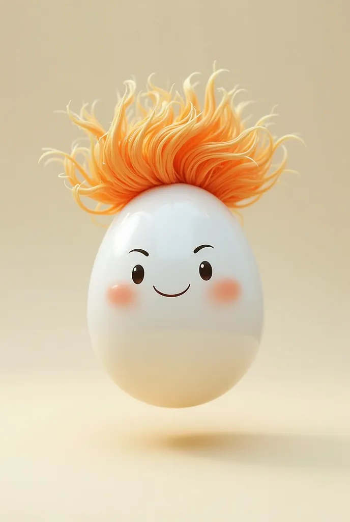 Normal egg with hair 