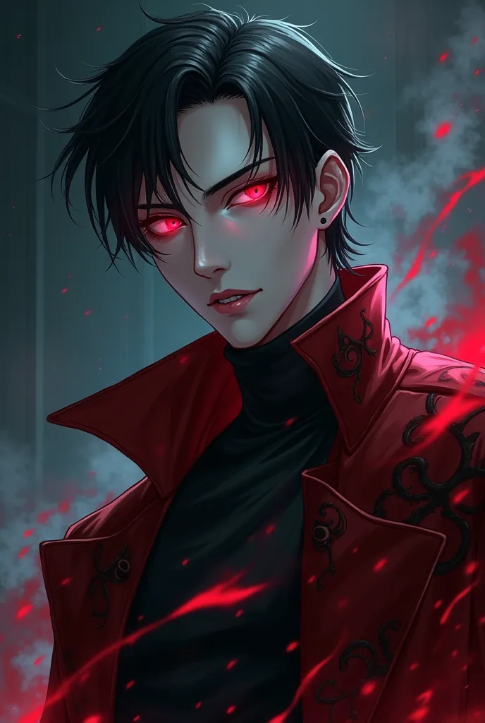 Vampire man anime style 